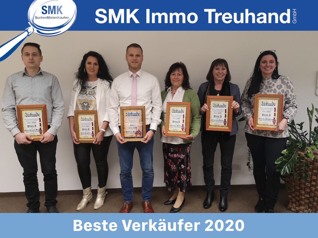 Beste Verkäufer 2020 bei SMK Immo