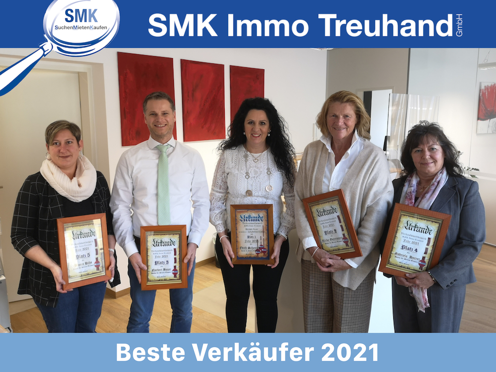 Beste Verkäufer 2021 bei SMK Immo